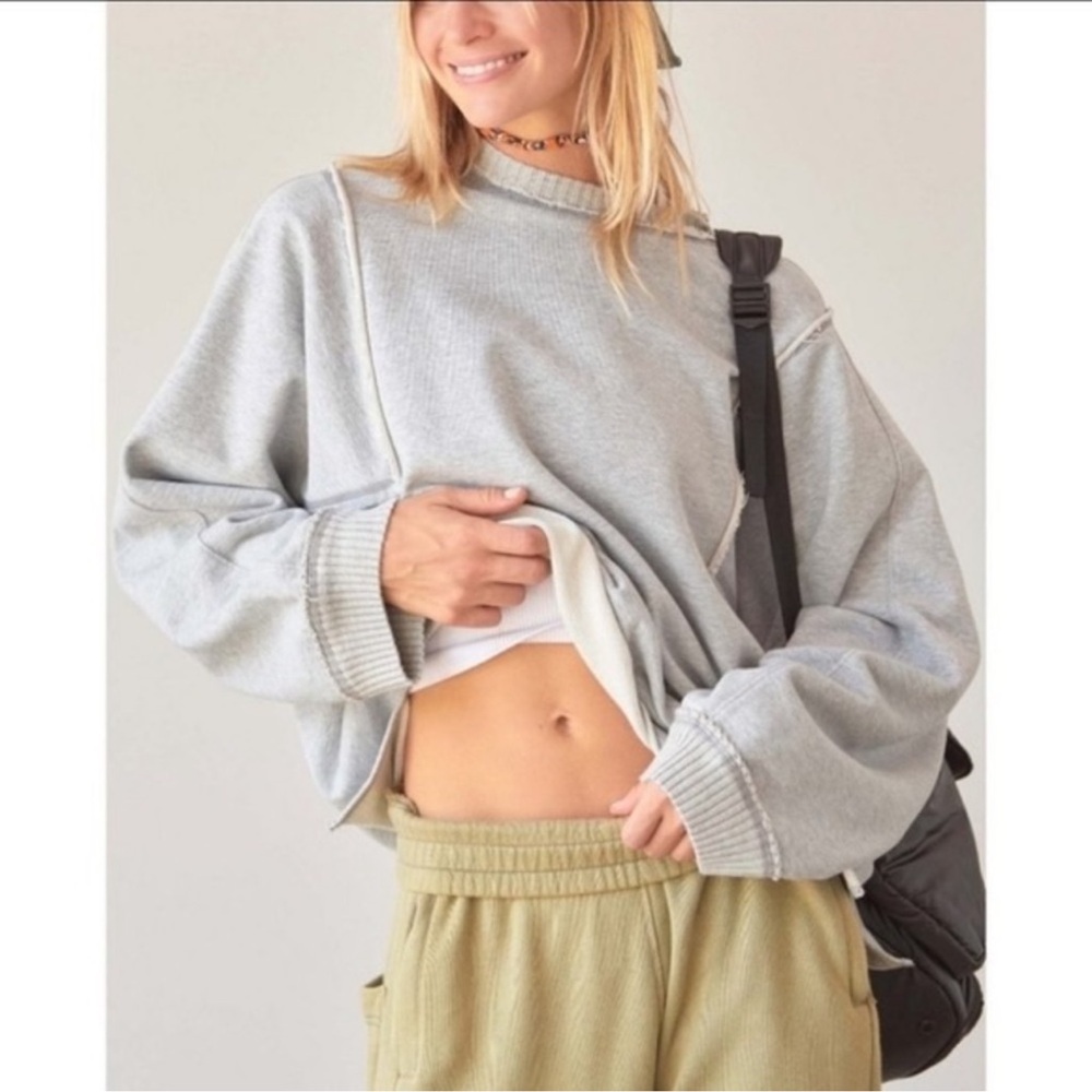 FP Movement by Free People Light Gray Sweatshirt